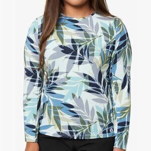 Hang Ten Women's Rashguards Starfish in Mint, L